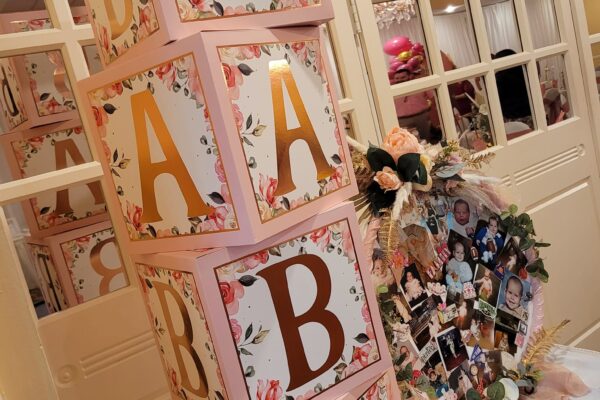 baby shower decoration room set up
